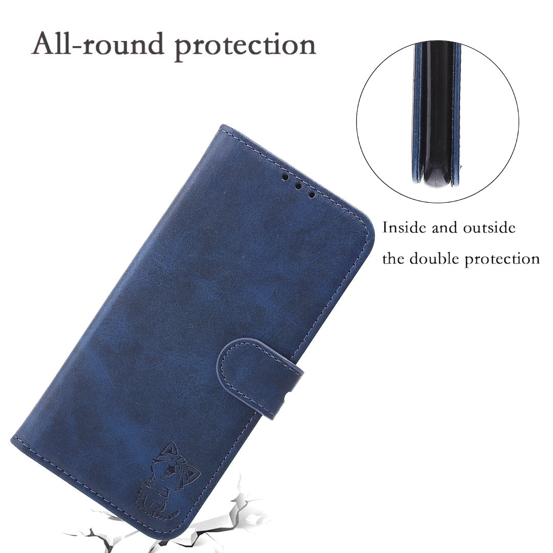 For Google Pixel 7a PU Leather Stand Wallet Case Happy Cat Pattern Imprinted Magnetic Clasp Phone Cover For Google Pixel 7a PU Leather Stand Wallet Case Happy Cat Pattern Imprinted Magnetic Clasp Phone Cover